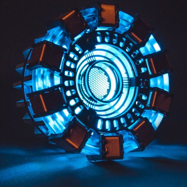 Stylized blue energy circles on a dark background